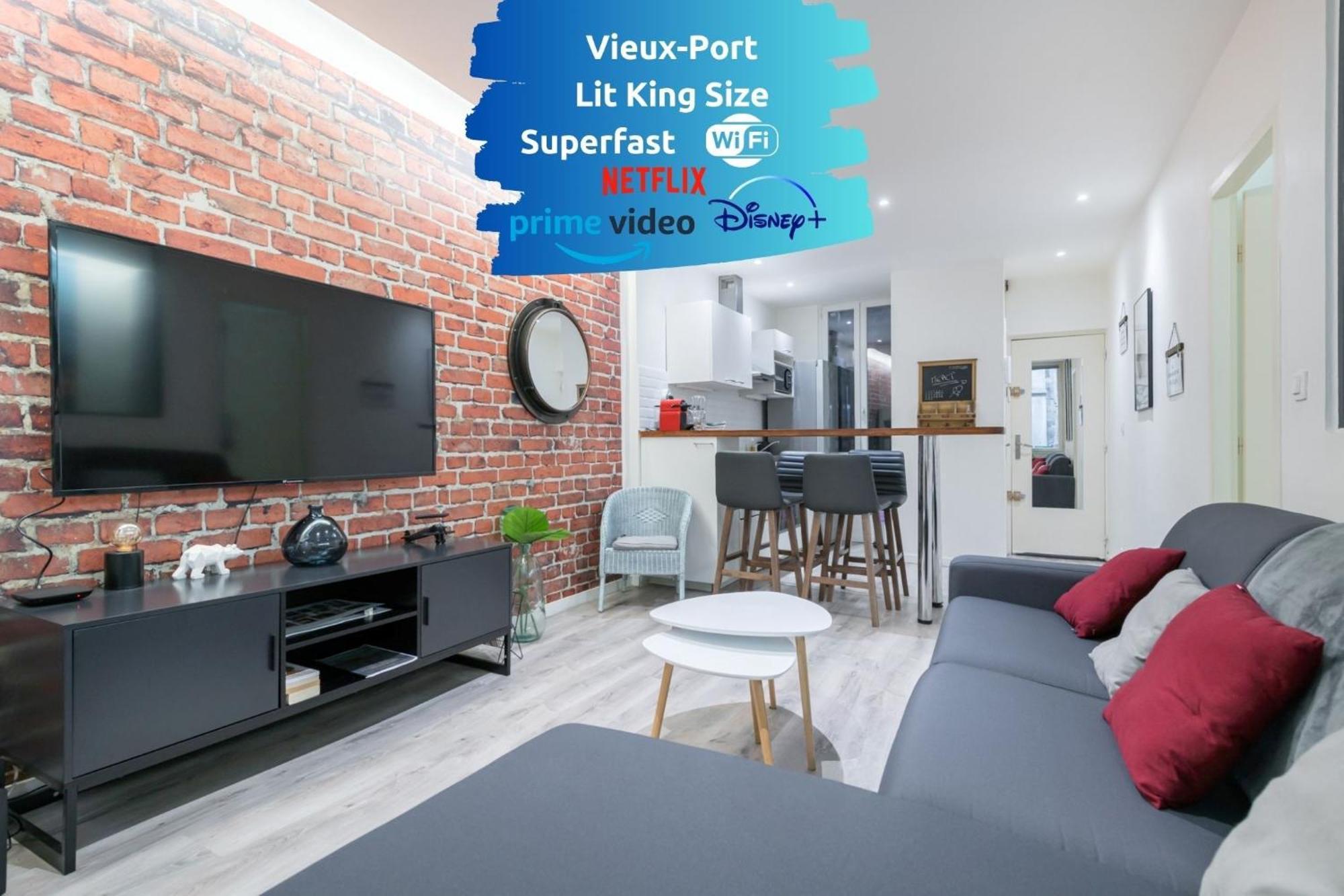 마르세유 Sud Passion - Fada Vieux Port - Calme - Linge De Qualite - Lit King Size - Fibre 아파트 외부 사진